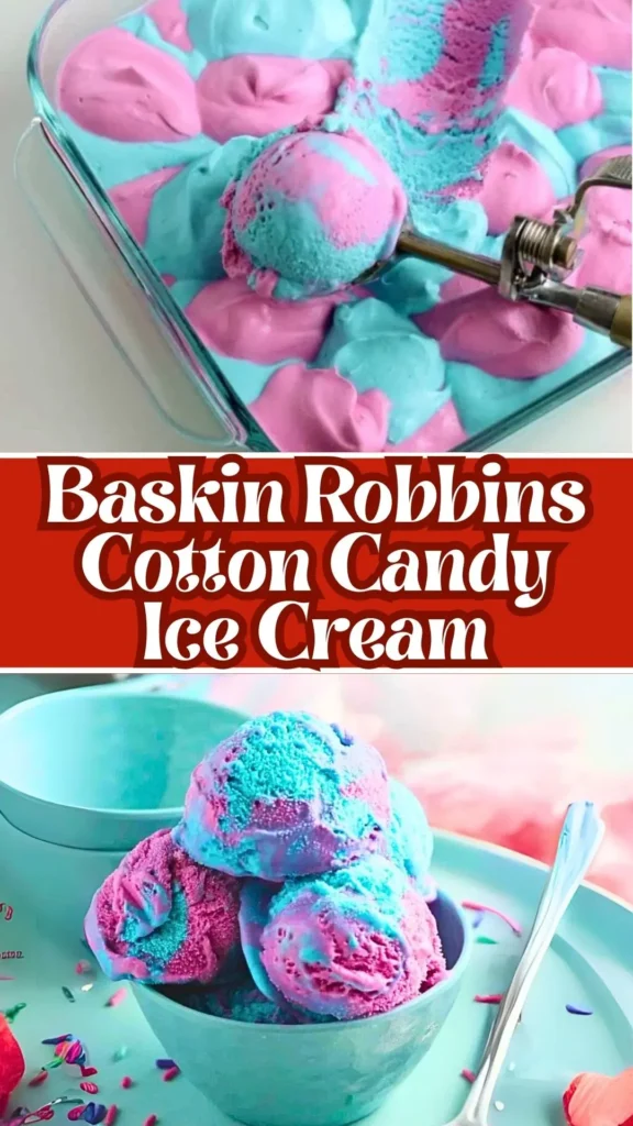 Baskin Robbins Cotton Candy Ice Cream