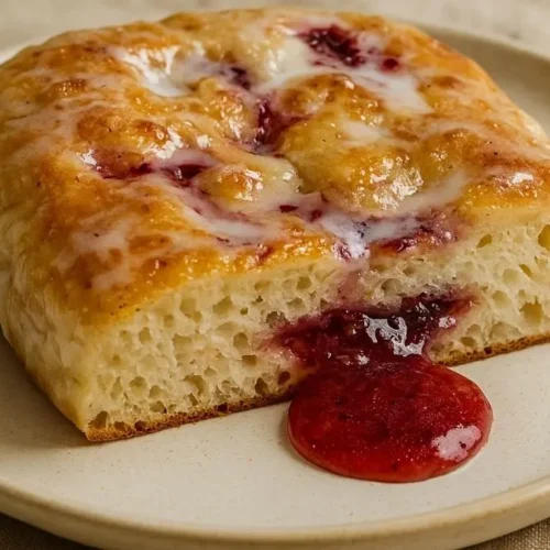 Jelly Doughnut Focaccia Recipe